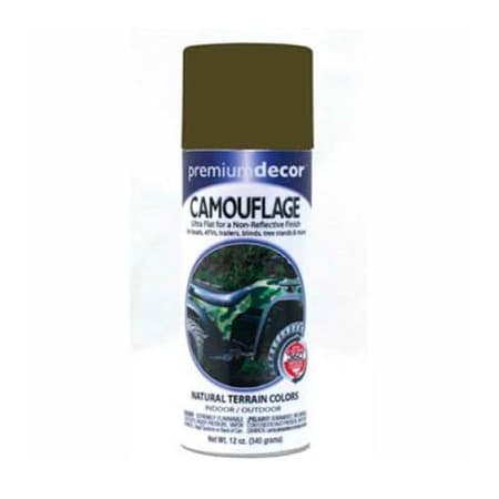 General Paint Spray Paint, Military Green, Flat, 12 oz 171316